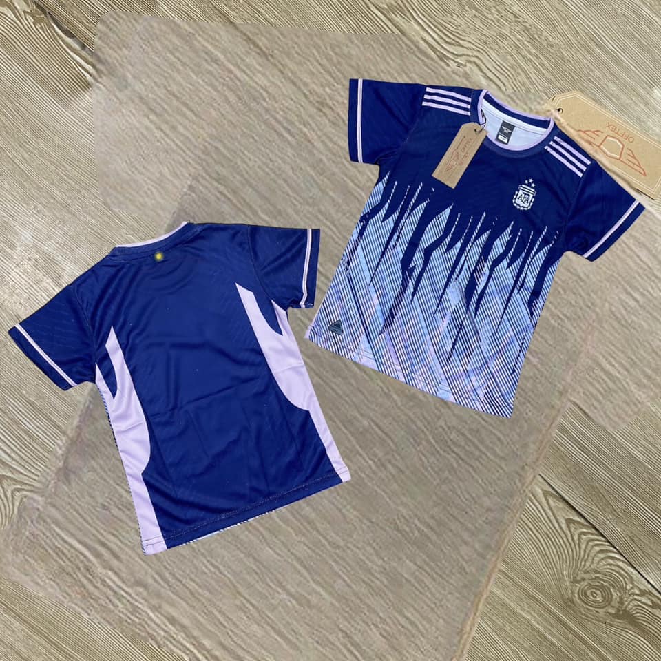 ARGENTINA 3 STAR NAVY FULL BODY SUBLIMATION PRINT KIDS JERSEY