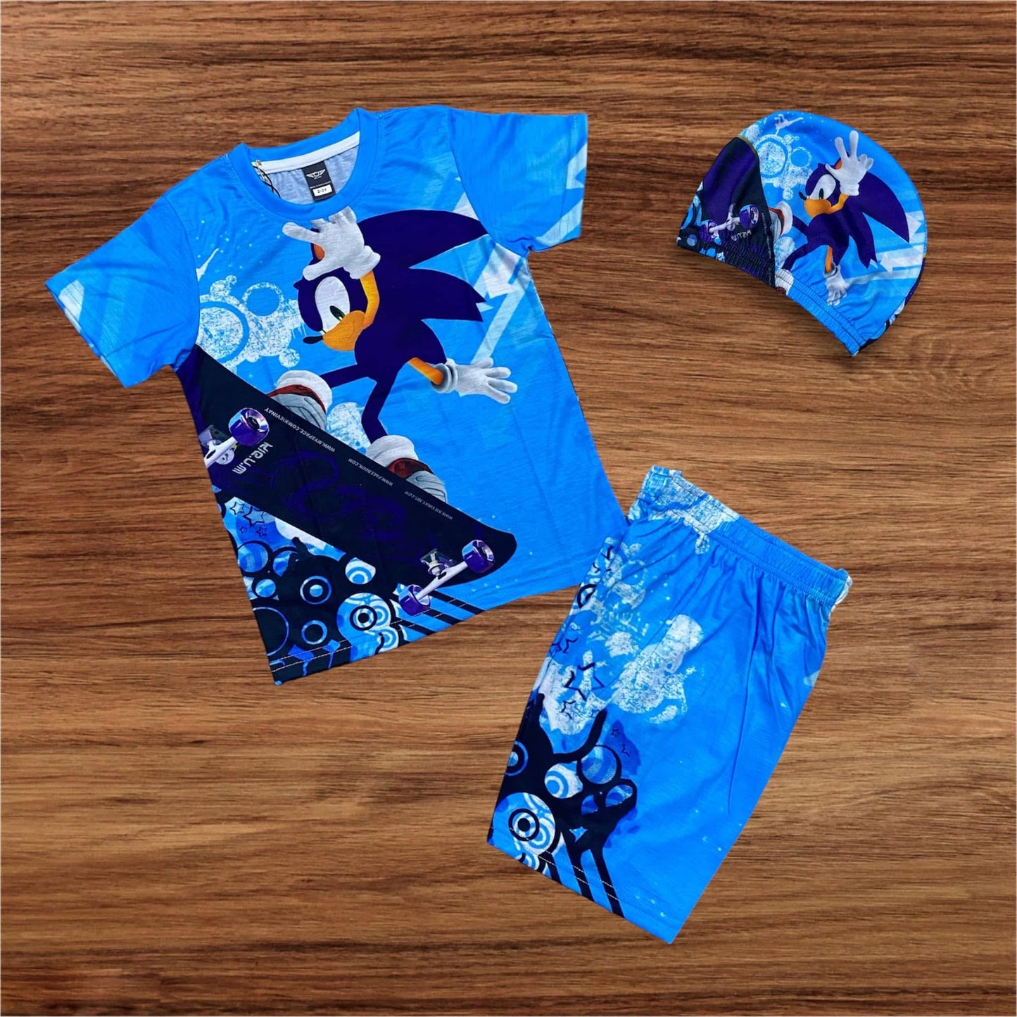 SONICKIDS TOP BOTTOM SET WITH CAP