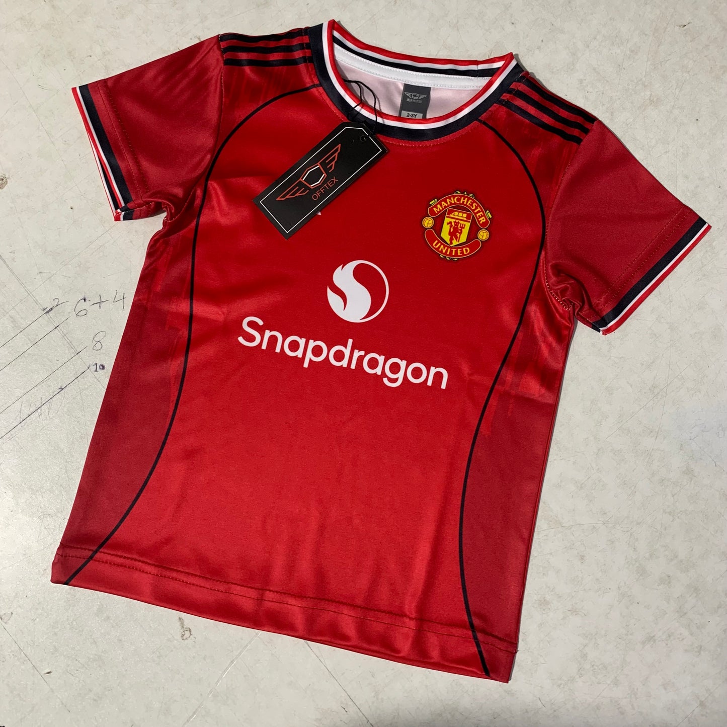 MANCHESTER UNITED CONCERN KIT FULL BODY PRINT PREMIUM QUALITY KIDS JERSEY