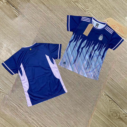 ARGENTINA 3 STAR NAVY FULL BODY SUBLIMATION PRINT KIDS  JERSEY