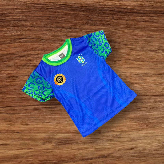 BRAZIL AWAY FULL BODY SUBLIMATION PRINT KIDS  JERSEY
