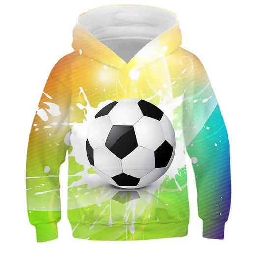 COLOUR FOOTBALL KIDS HODDY ( 4 to 11 Y)