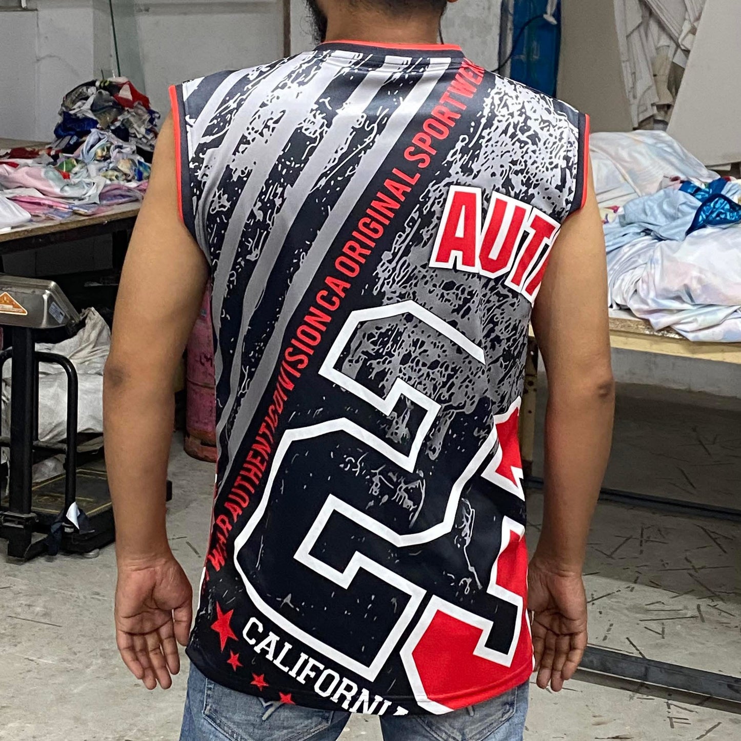 FULL BODY SUBLIMATION PRINT MEN'S SLEEVELESS