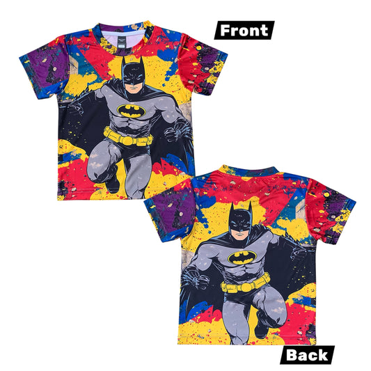 BATMAN FULL BODY PRINT KIDS T-SHIRT ( LIFE TIME COLOR GUARANTEE)