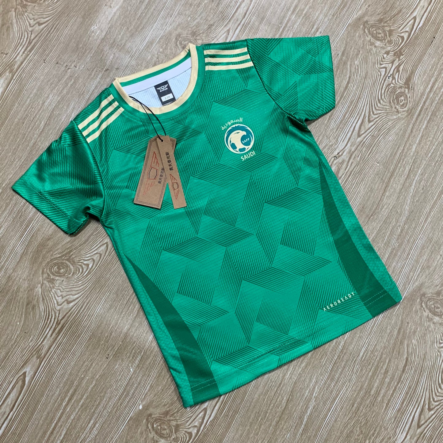 ফুল বডি প্রিন্ট আজীবন কালার গ্যারান্টি প্রিমিয়াম কোয়ালিটি সৌদি আরবের কিডস  জার্সি