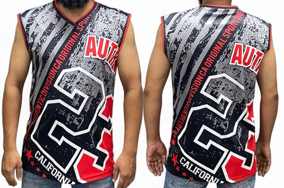 FULL BODY SUBLIMATION PRINT MEN'S SLEEVELESS
