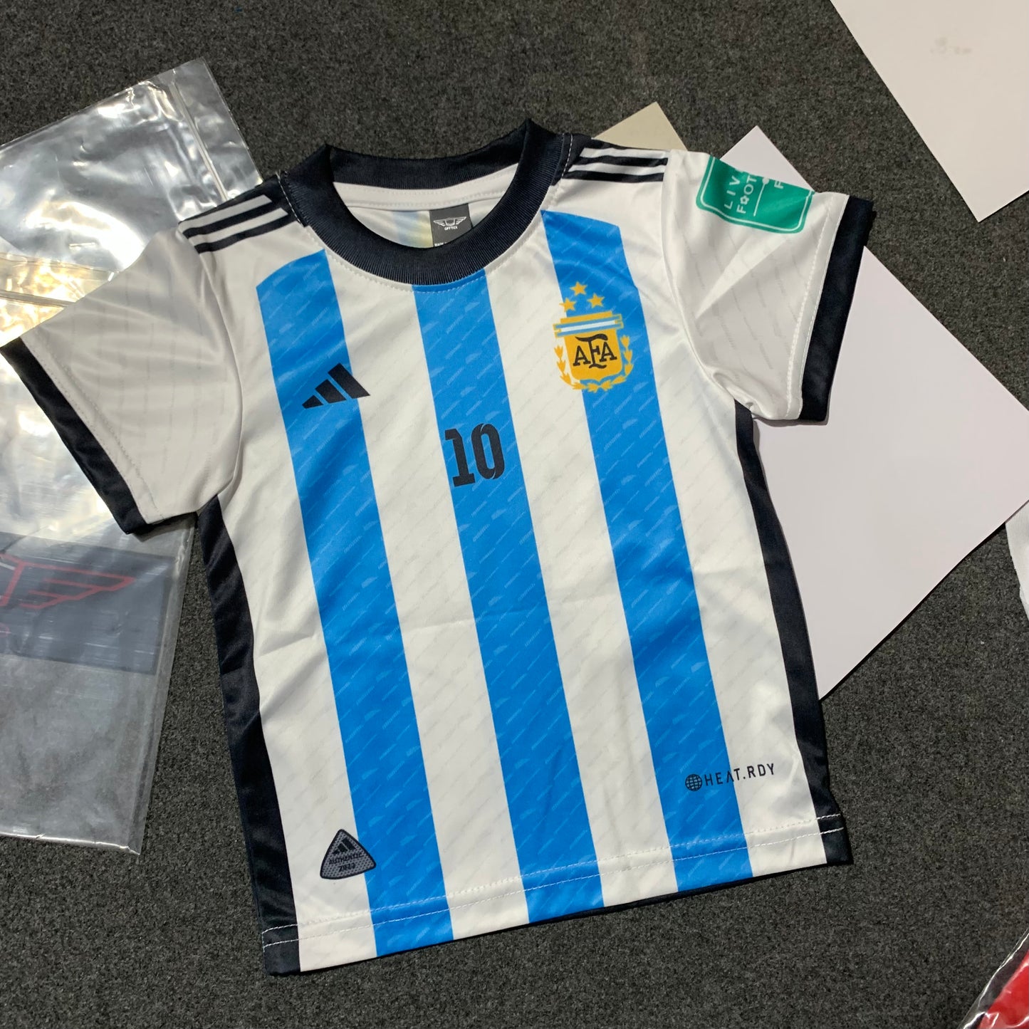 FULL BODY PRINT PREMIUM QUALITY MESSI 10 KIDS JERSEY