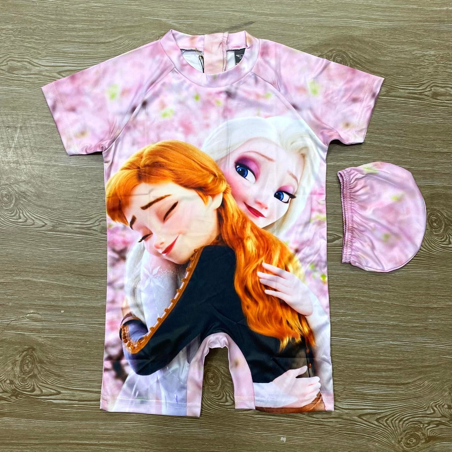 ELSA GIRLS SWIMMINGSUIT WITH CAP