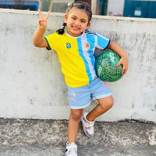 BRAZINTINA FULL BODY SUBLIMATION PRINT KIDS JERSEY