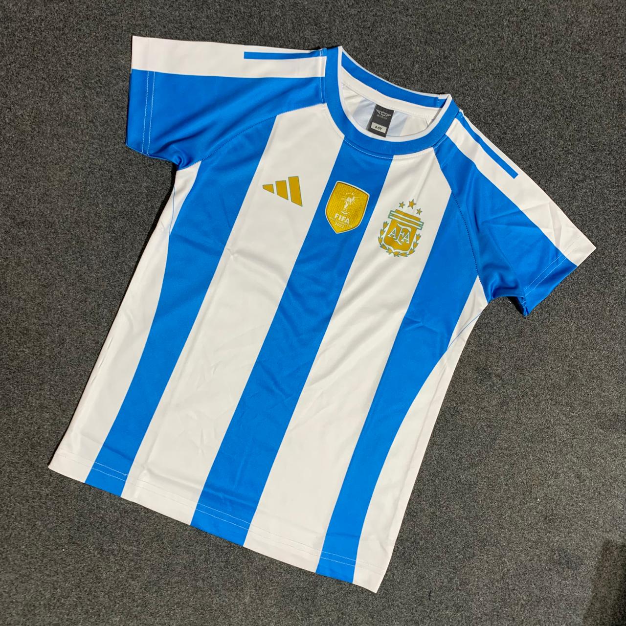ARGENTINA HOME FULL BODY SUBLIMATION PRINT KIDS JERSEY